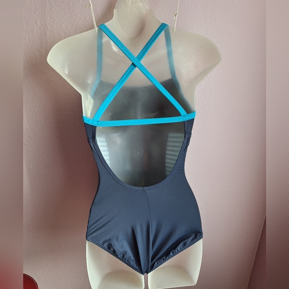 Nike One Piece blue Racerback swimsuit size S NWT - Picture 7 of 16